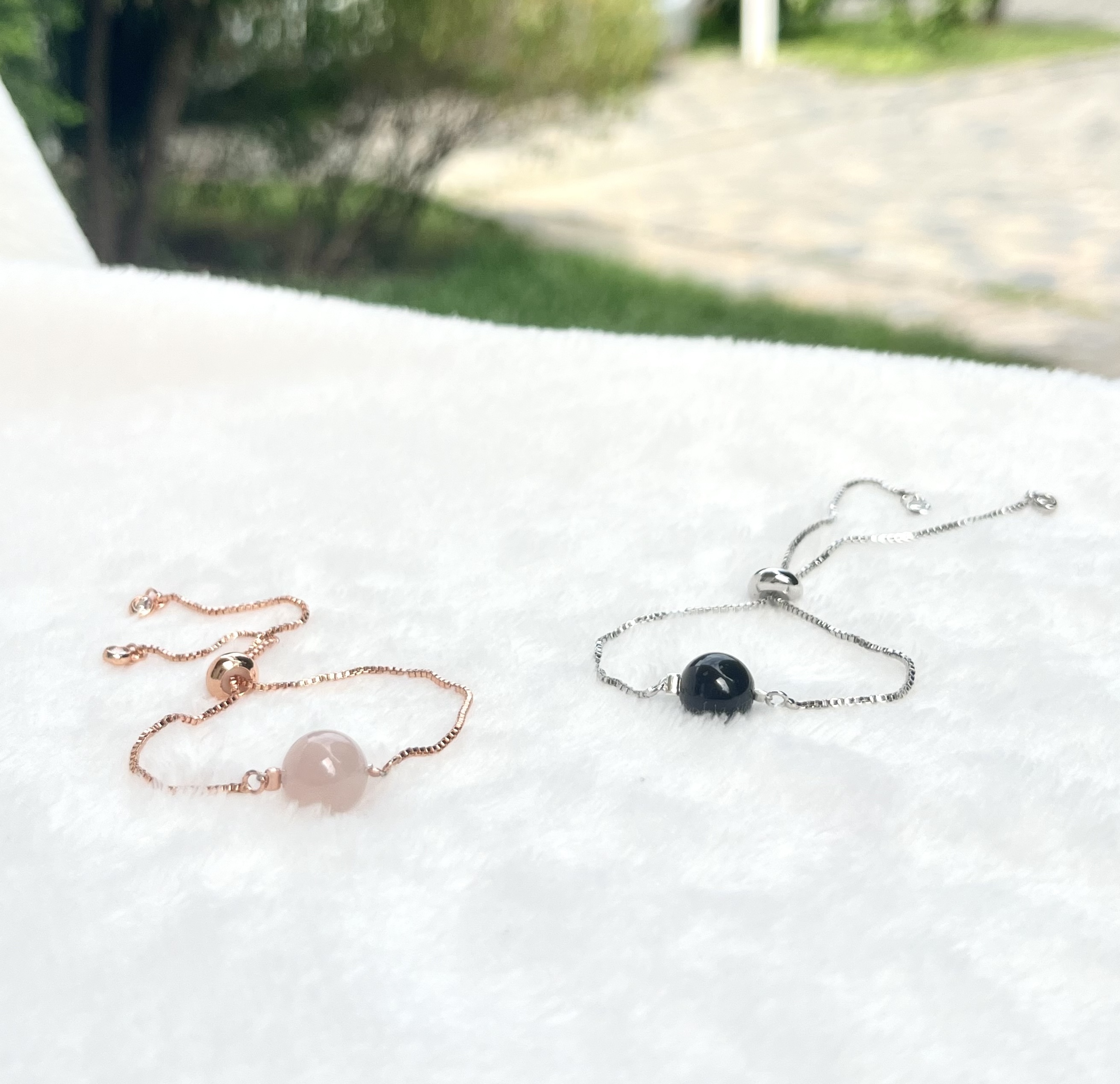 Crystal healing bracelet with authentic stones
