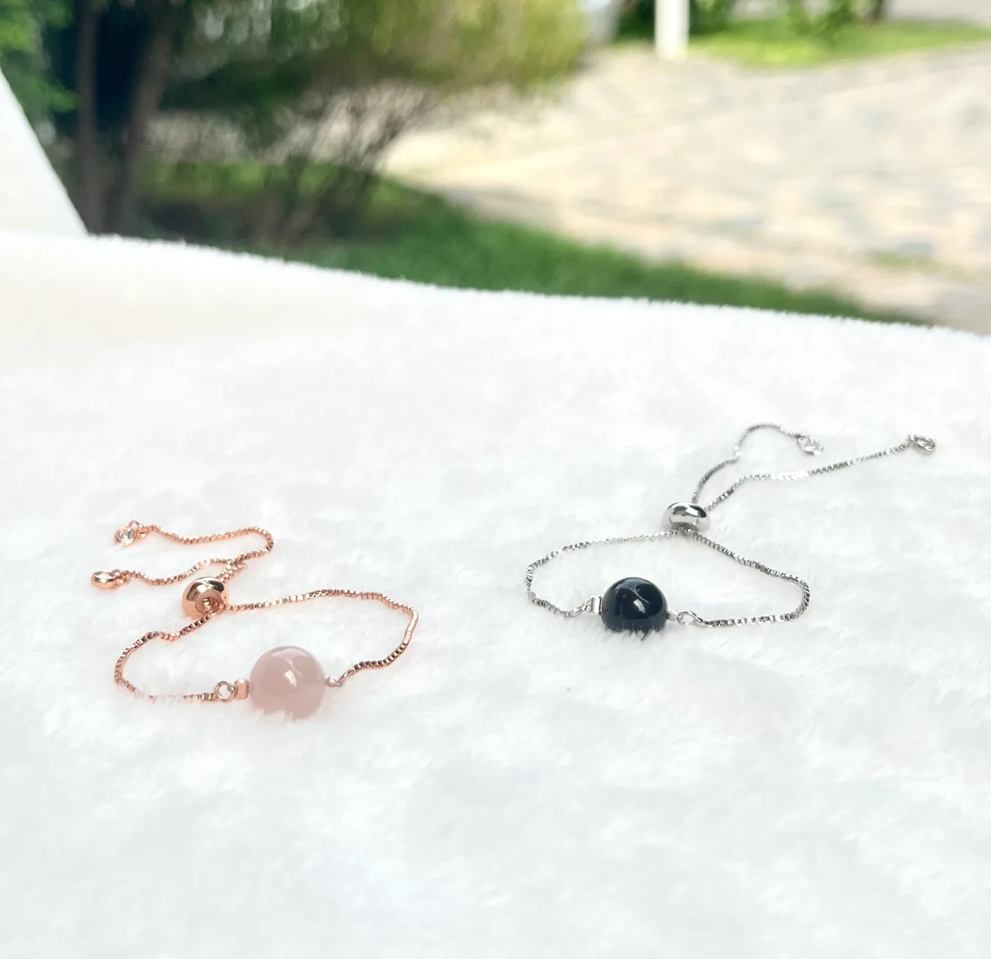 Crystal healing bracelet with authentic stones
