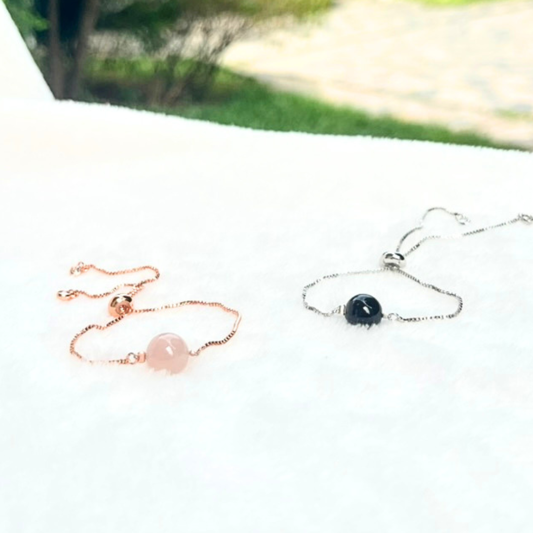 Rose Quartz and Golden Rutilated Quartz