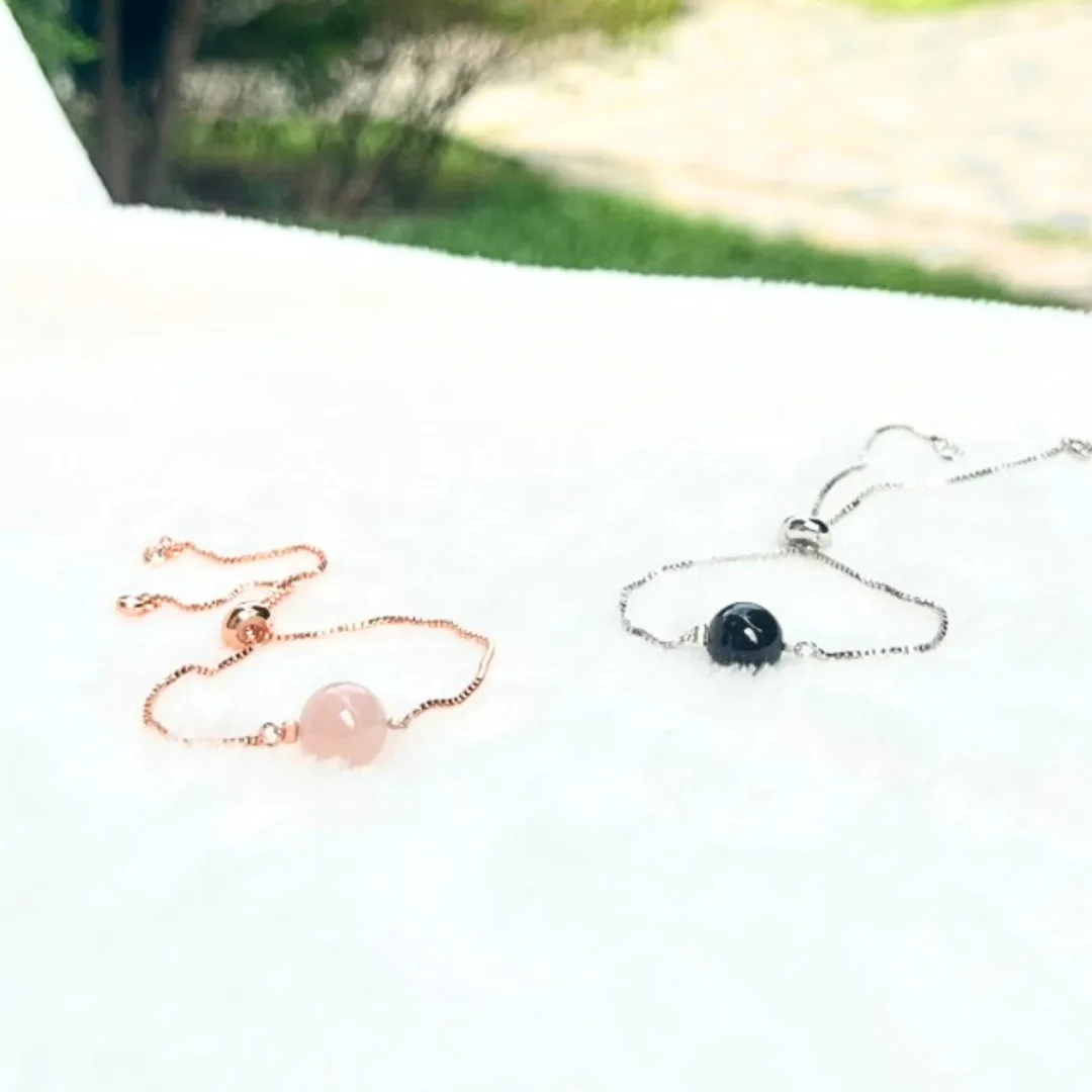 Rose Quartz and Golden Rutilated Quartz