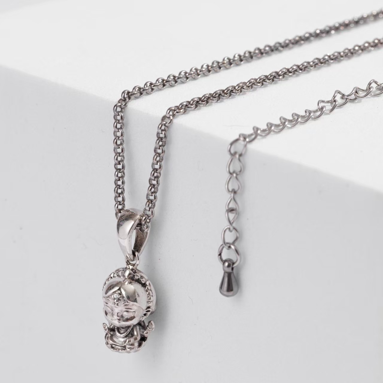 Lakshmi Necklace Charm — Sterling Silver 925