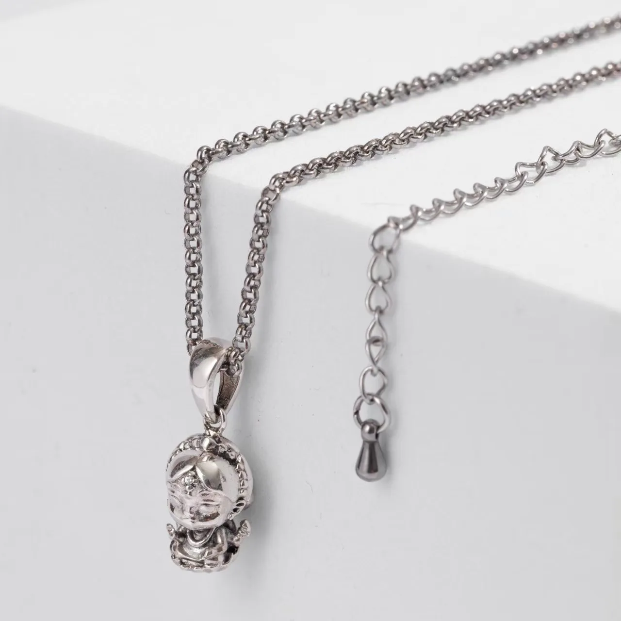 Lakshmi Necklace Charm — Sterling Silver 925